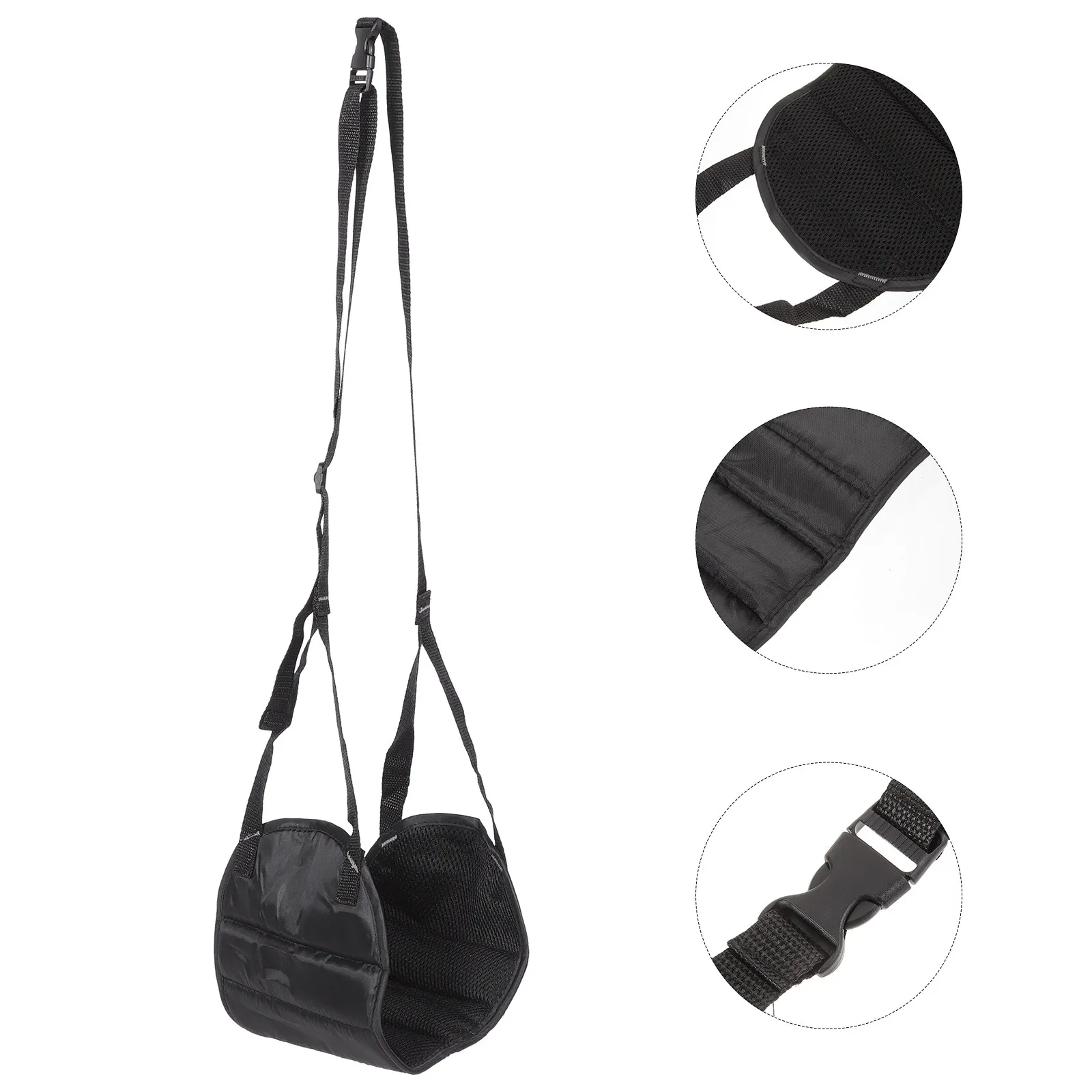 Airplane Foot Hammock Breathable Adjustable Footrest Travel Foot Sling for Flight Travel Airport Essentials Airplane Footrest