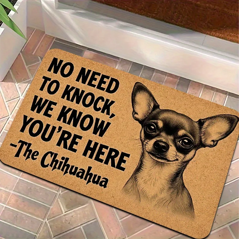 A Cute Chihuahua Door Mat- 