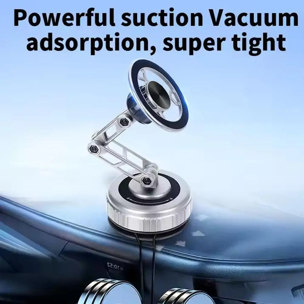 

Vacuum Magnetic Three-Axis Rotatable 360° Robotic Arm Car Phone Holder Folding Smart Phone Stand Bracket For In-Dash Navigation