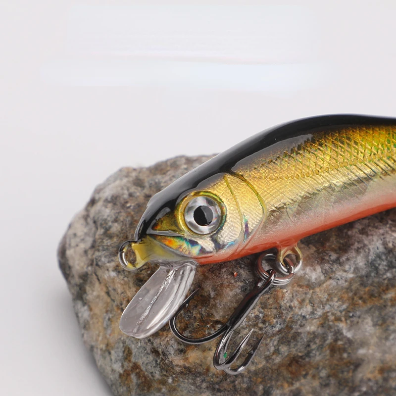 Hengjia Jerkbait Long Deep Minnow Trout Lure 5.5cm-4.5G Wobbler Jerkbait Hard Baits Deep Diving Pike Bass Sea Fishing Lure