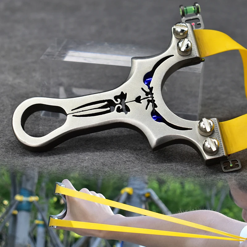 

Набор рогаток из нержавеющей стали с плоскими резиновыми лентами, подходит для повседневной стрельбы на открытом воздухе и рогатки для соревнований