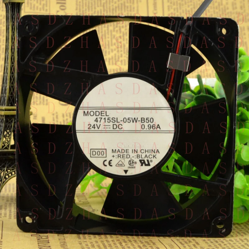 

Вентилятор охлаждения для промышленного шасси Z для NMB 4715SL-05W-B50 24V 0.96A 12CM 12038