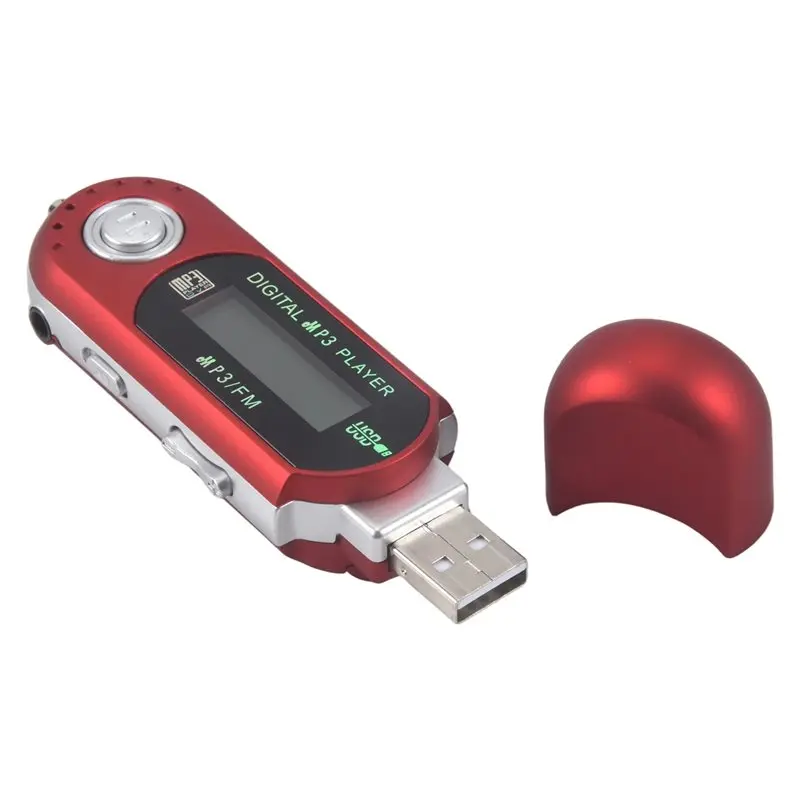 Mini MP3 Player USB 2.0 Small Flash Drive Multilanguage LCD Music Player with 3.5mm Audio Jack Automatic Shutdown(C)-DTB3
