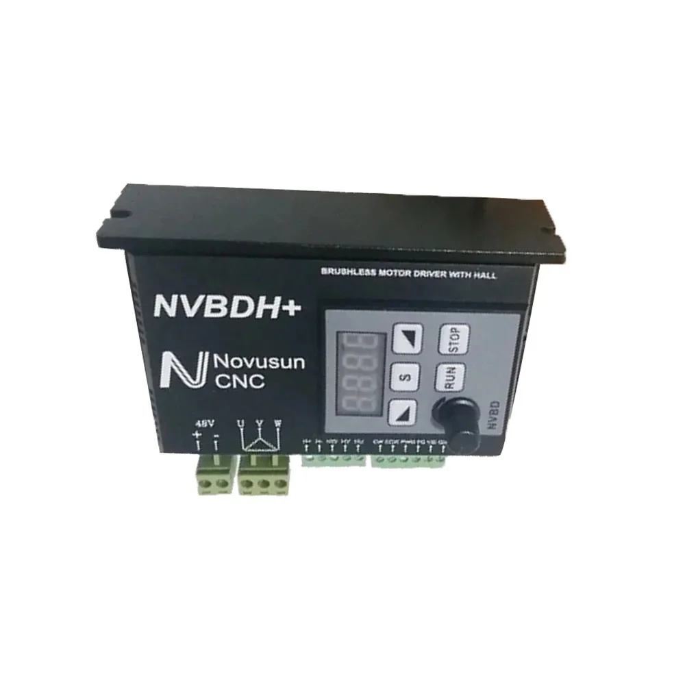 Fresadora CNC Eixo NVBDH + NVBDL Brushless DC Motor Matching Drive com Controlador 400W Display Digital