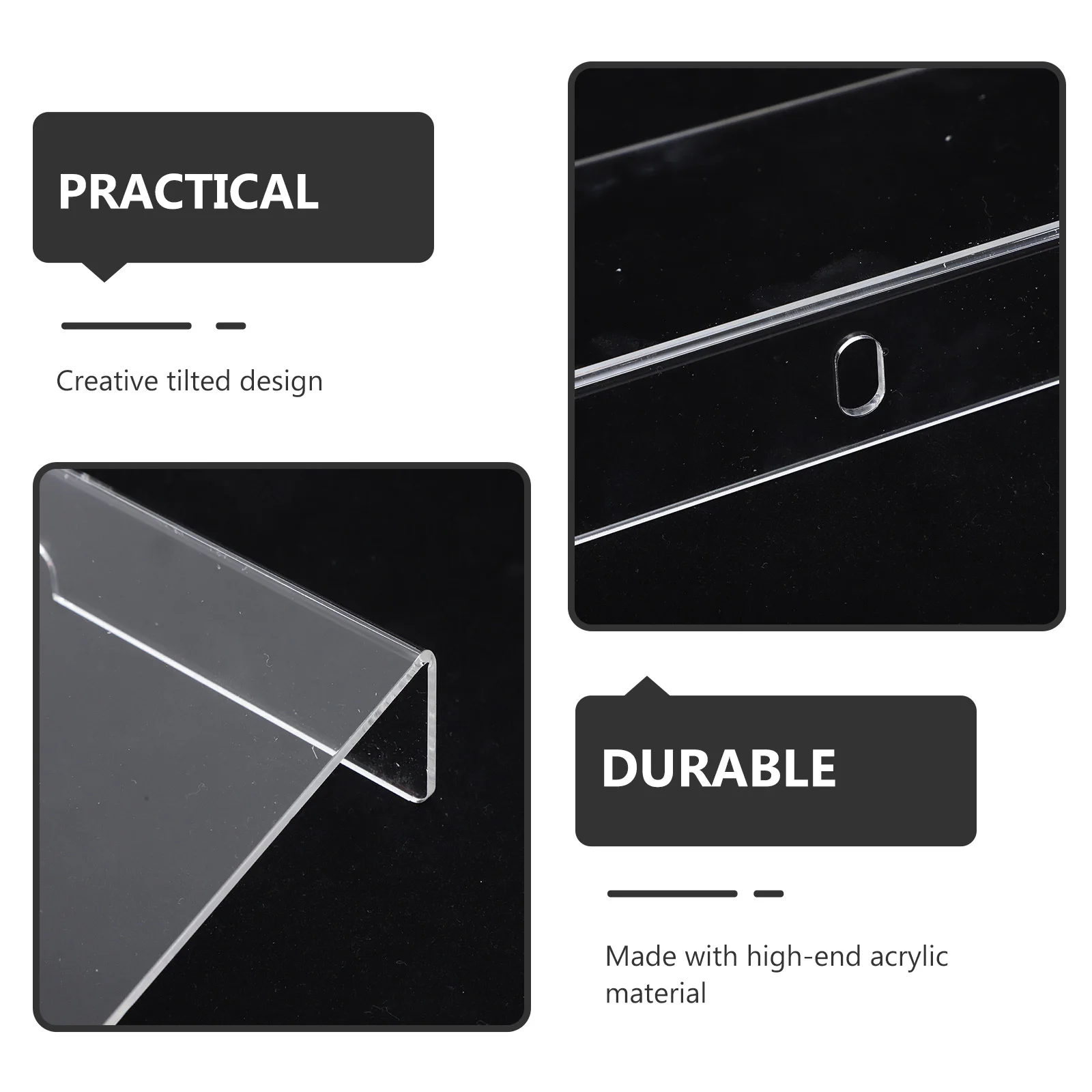 

Эргономичная наклонная акриловая подставка для клавиатуры, держатель для компьютера, офисный стол, подставка для клавиатуры, прозрачный дисплей, акриловые подставки