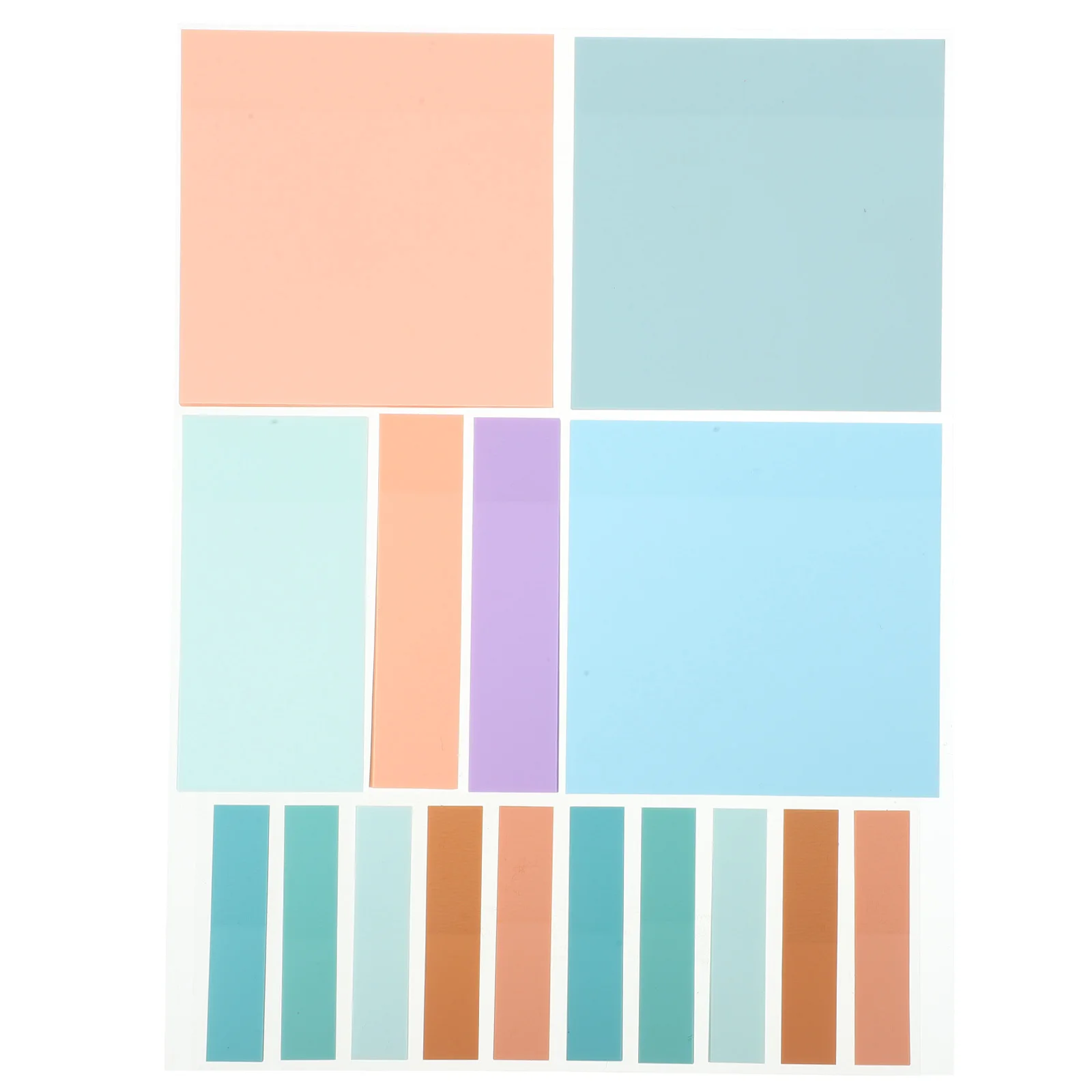 500 pçs almofadas de memorando autoadesivas tearable papel nota adesivos escritório uso doméstico portátil compacto notas de memorando escrita suave