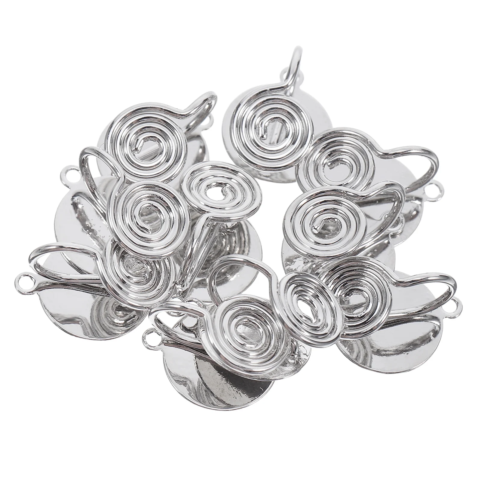 

10Pcs Clip on Earring Converter Kit Invisible Design Round Base Adapters for None Pierced Ears Soft Skin Friendly Secure Hold