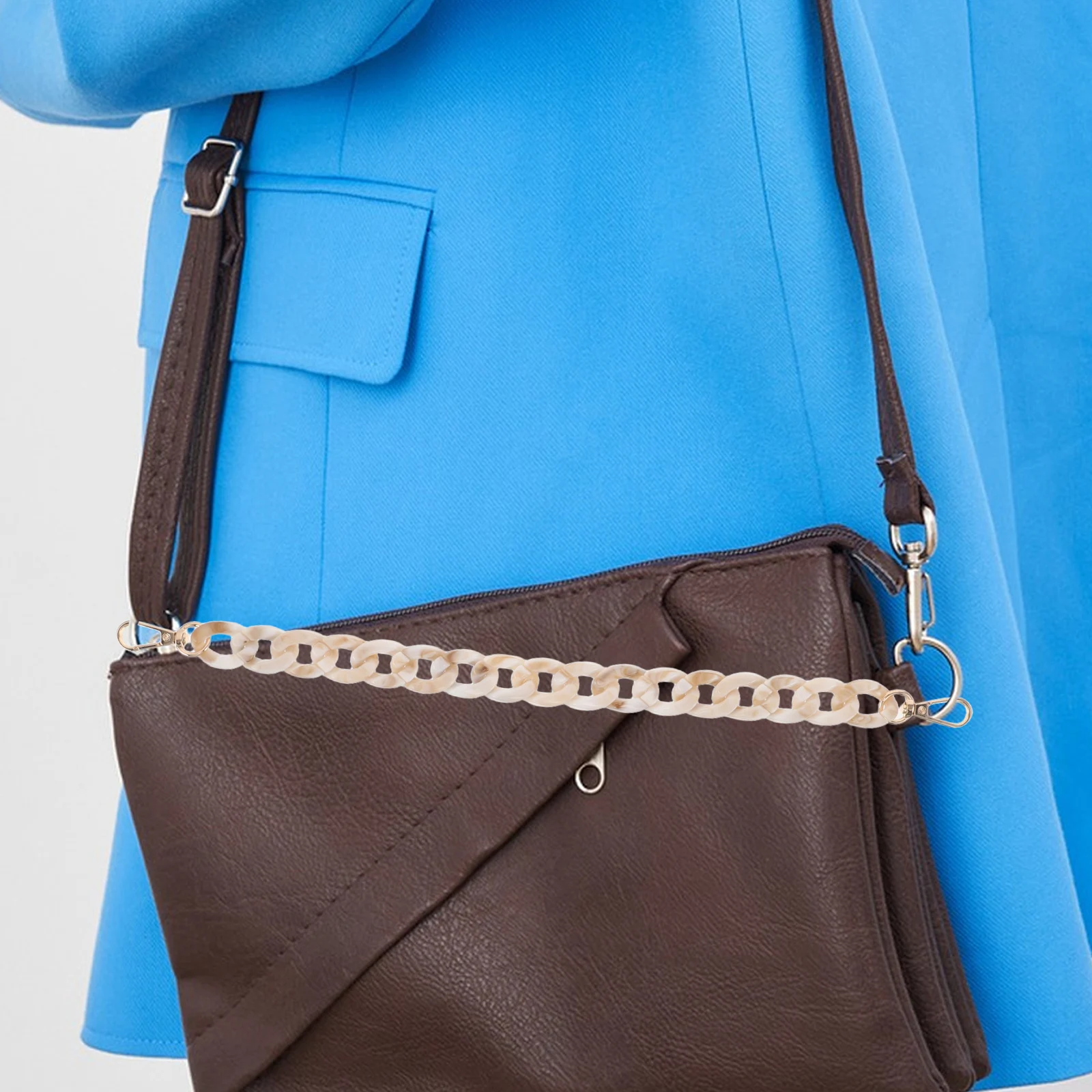 

3pcs Bag Extender Chain Resin Lightweight Tangle-Free Handbag Accessories For Women Universal Compatibility