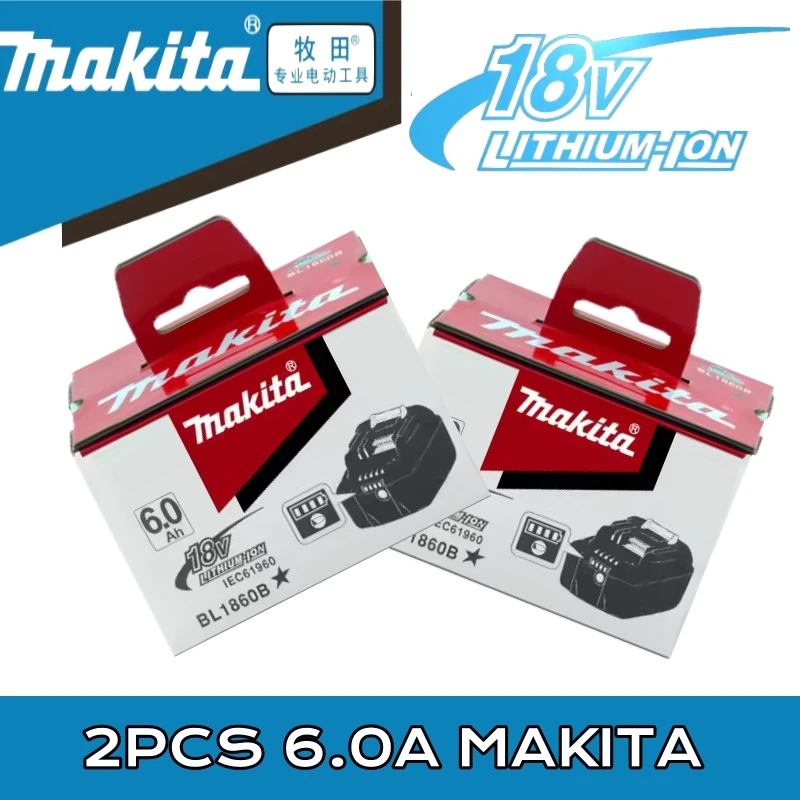 

Makita 18V Battery 6Ah, Genuine Batterie Makita 18V, Compatible with All 18V Makita Tools，Genuine Makita 18V Lithium Battery❤