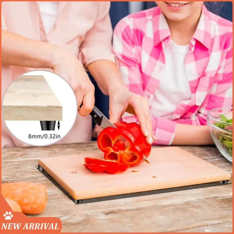 

40 PCS Rubber Cutting Board Feet Set With 304 Stainless Steel Screw, 0.59 X 0.31Inch Cutting Board Feet Kit Non For Furniture