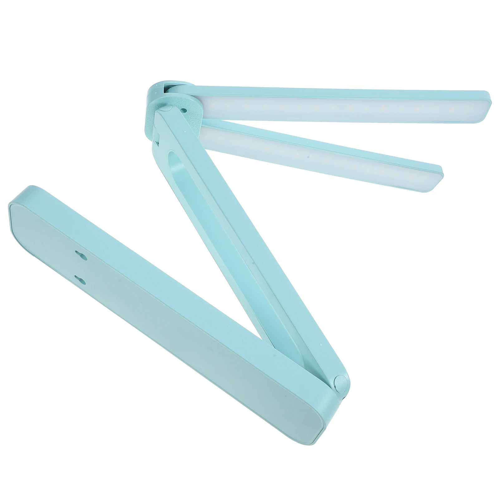 

Foldable Desk Lamp White Dual Head Rechargeable 2000mah Portable Led Study Bedroom Table Light Adjustable Brightness Angle