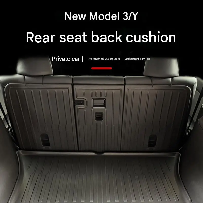 [Fast Shipping] New Model 3/Y Rear Seat Backrest Pad, Trunk Mat, Protective Anti-Kick Mat