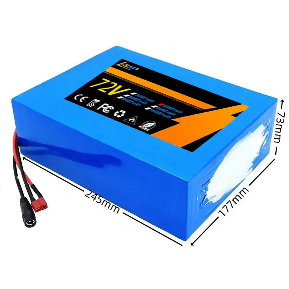 72V 20S4P 40Ah 21700 Lithium Battery Pack 3000W High Power BatteryPack+BMS Free complimentary 84Vcharger+free delivery