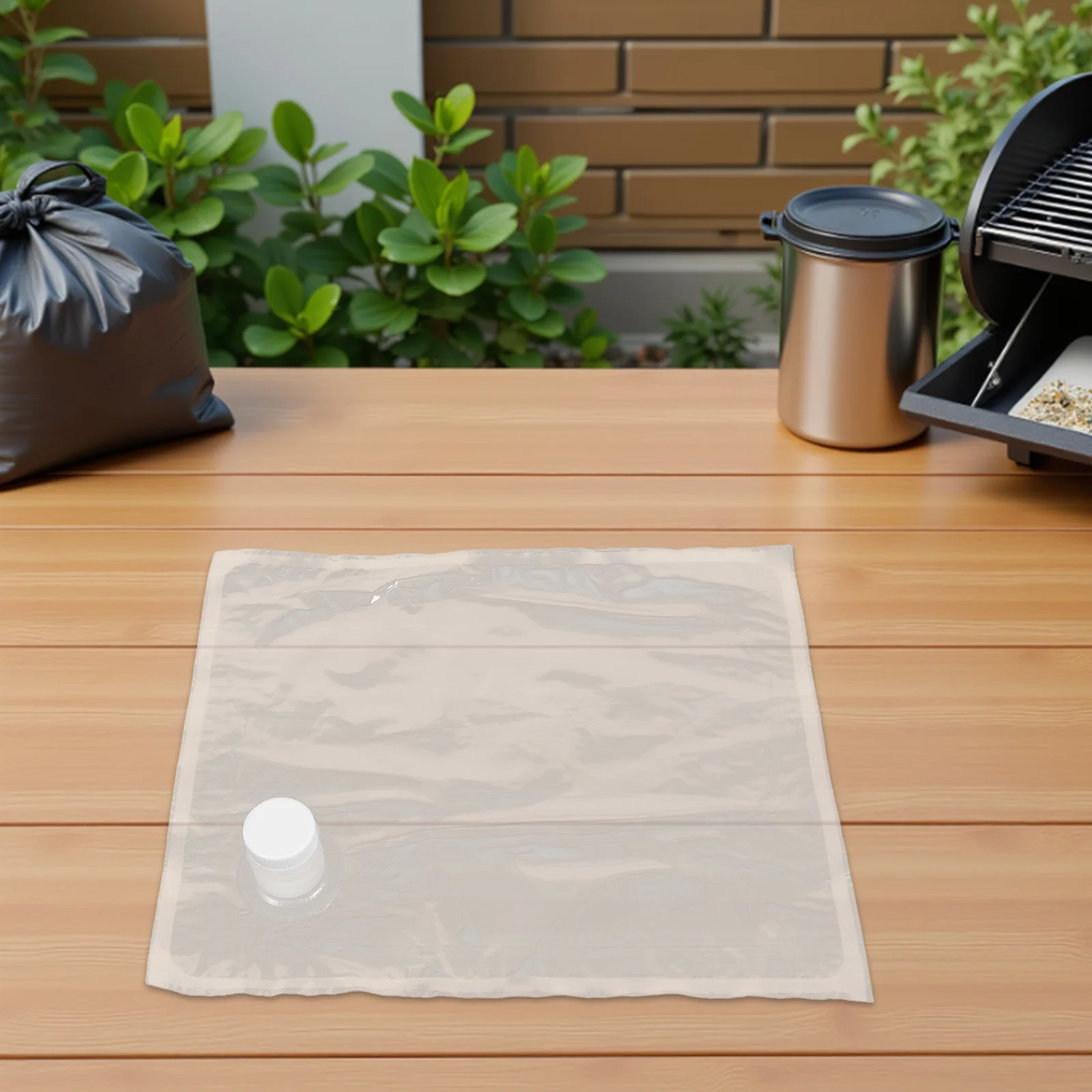 

6pcs 5L Outdoor Water Storage Bag Leak-Proof Portable Drinking Pouch For Hiking Camping Lightweight Survival Water Container -