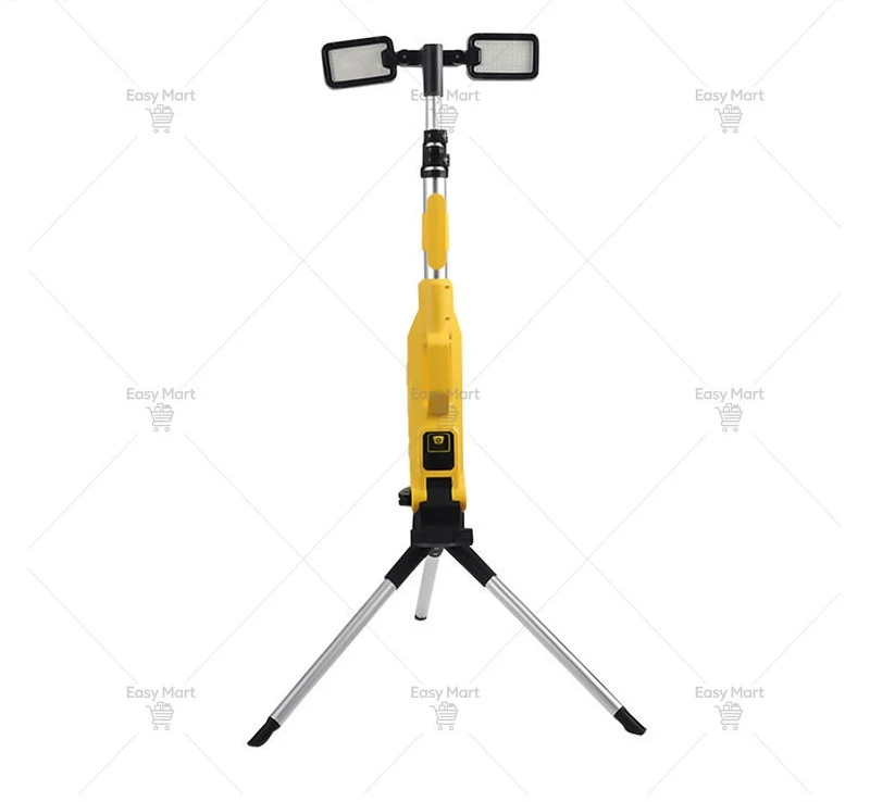 Portable Standing Tripod Charging Work Light, Rotatable Adjustable Folding Work Light, Maintenance Light