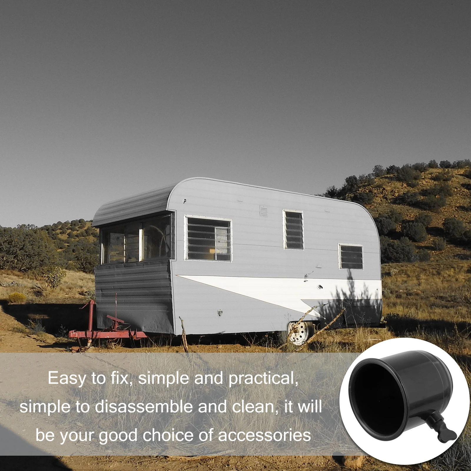 

Truck Accessories Trailer Protective Cap Towball Cover Universal Black Plastic Car Hook Protection