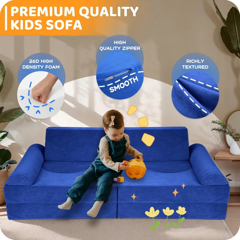 أريكة لعب إسفنجية معيارية للأطفال: ناعمة وآمنة ومريحة للأطفال الصغار الذين تتراوح أعمارهم بين 1-6 سنوات #5