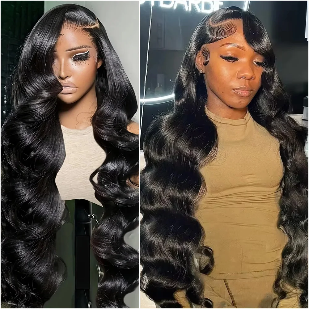 

200% Плотность 360 13x6 Объемная волна Парики фронта шнурка Человеческие волосы Предварительно выщипанные 40 дюймов 360 13x4 HD Прозрачный парик фронтальной части шнурка для женщин