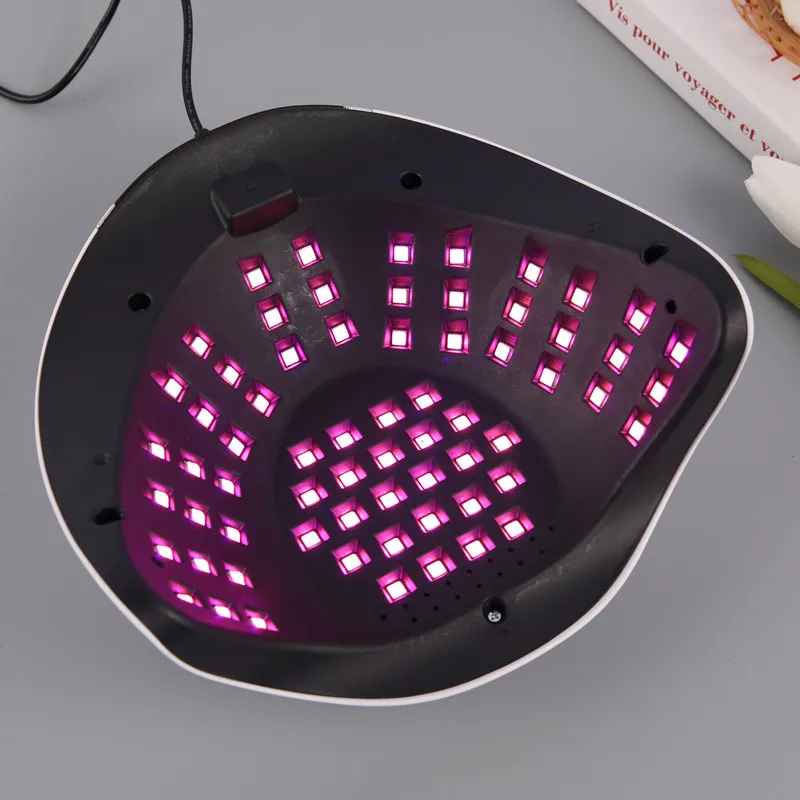 D8 208w 66leds uv led nagel trockner zum trocknen gel politur tragbares design nagel lampe mit bewegungs sensor nagel kunst maniküre werkzeuge