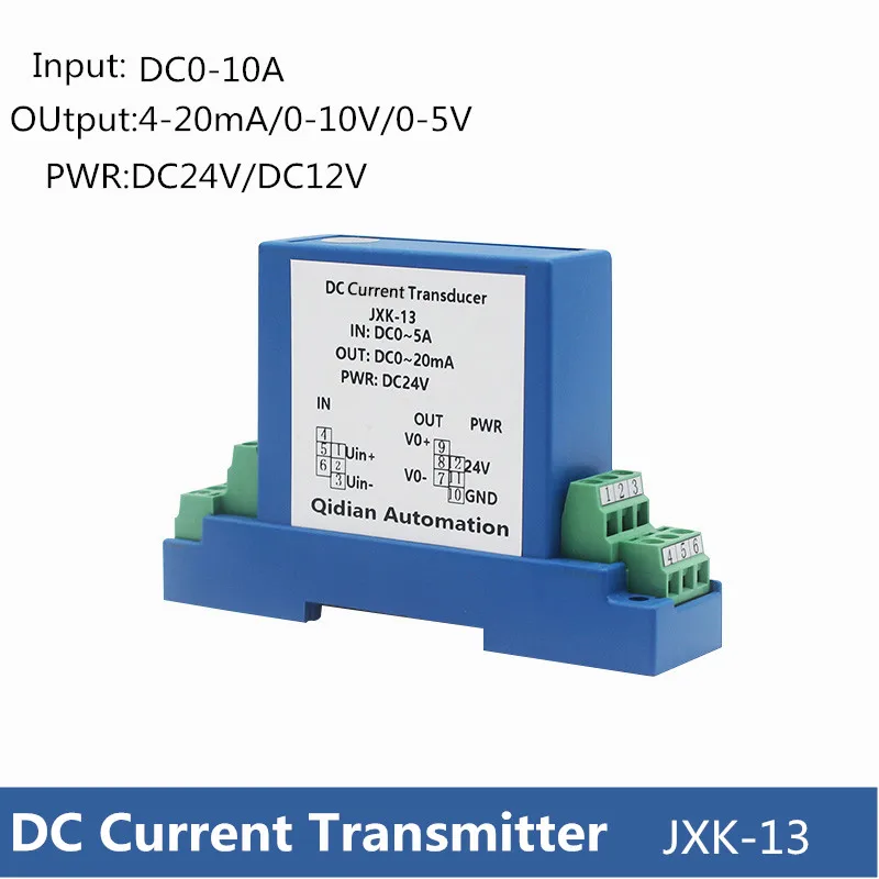 Transmissor Analógico do Conversor do Sinal Sensor Atual C.c. 1a 2a 3a 5a 10a Entrada 010v 420ma Jxk-13