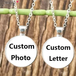 Custom Necklace Pendant Personalized Logo Name Letter Photo Customization Jewelry Teacher's Day Valentine's Day Gift