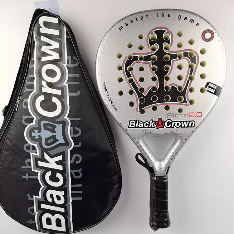 Reliable full Carbon fiber material padel racket for sports club training programs, reinforced frame stable consistent control f
