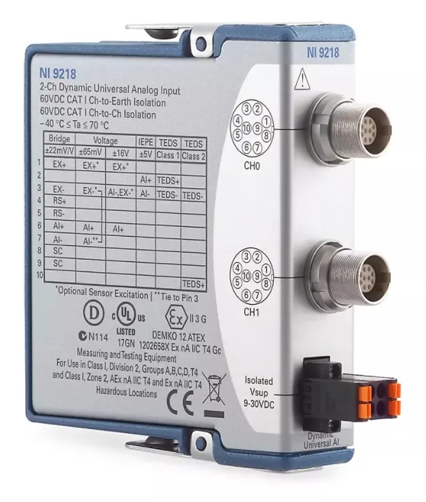 

New US NI 9218 Dynamic Universal Synchronous Analog Input 783367-01