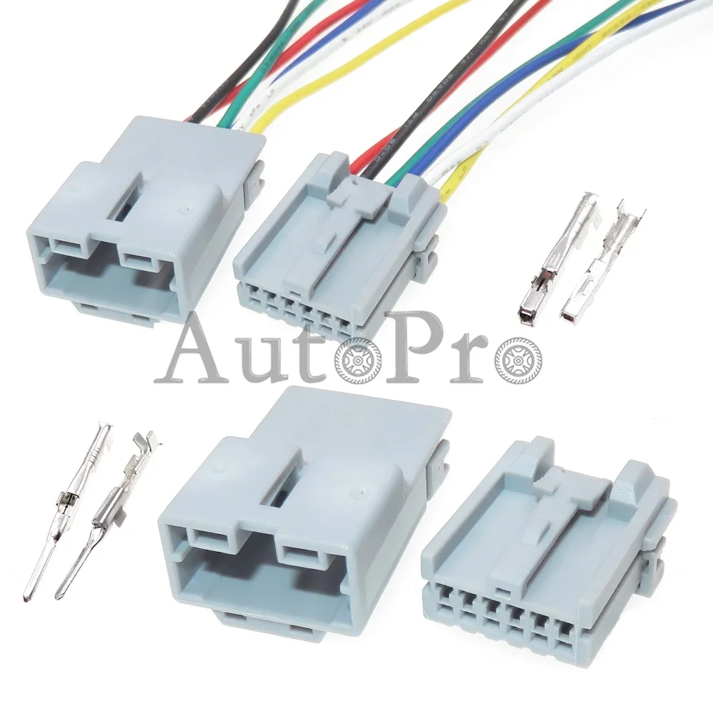 

1 Set 6 Way 7282-5978-40 7283-5978-40 AC Assembly Steering Lock Cable Harness Socket With Terminal Auto Unsealed Plug For Nissan
