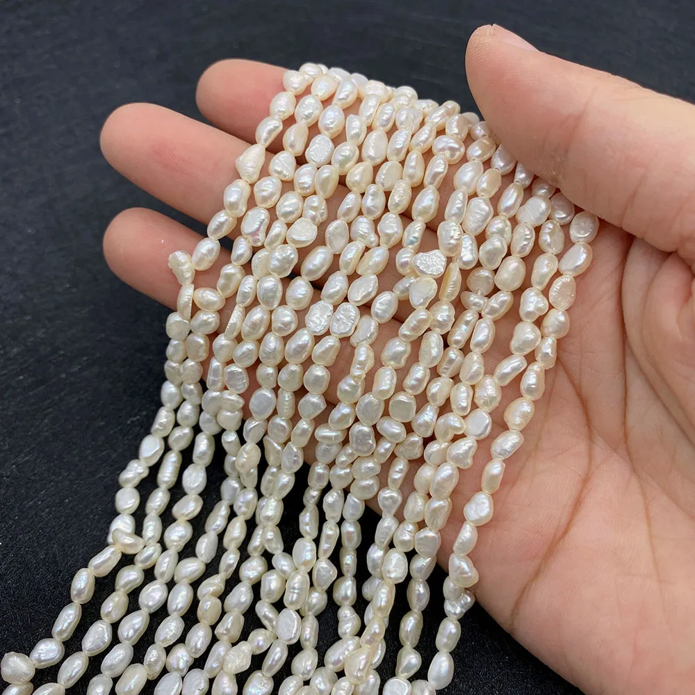 Natural Freshwater Pearls Irregular Loose Beads Double Sided Light Beads for Jewelry Making DIY Necklace Bracelets Accessories