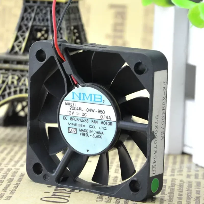 for MEBEA NMB 5cm 5010 12V 0.14A Double Ball Silent Fan 2004KL-04W-B50