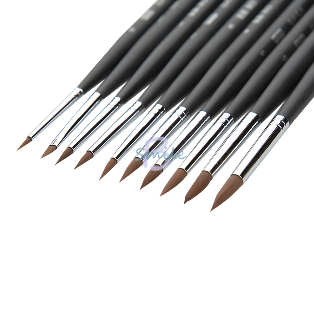 10pcs/set Dental Porcelain Brush Pen Shaping Silicone Adhesive Composite Porcelain Teeth Dentist Tools