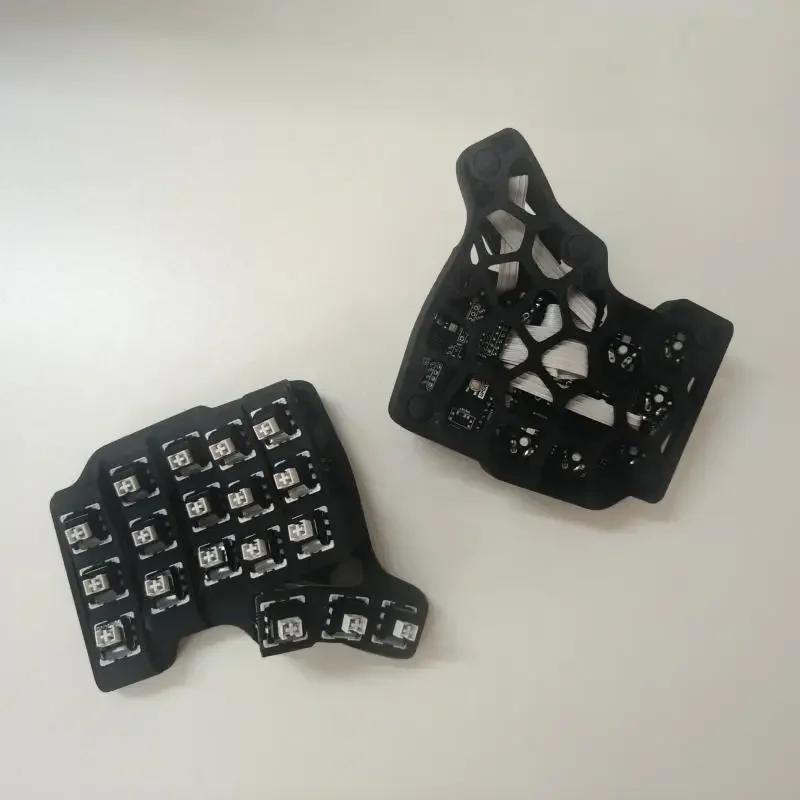 Charybdis nano split teclado sem fio bluetooth teclado ergonômico zmk mudança de chave teclado mecânico permutável quente personalizado