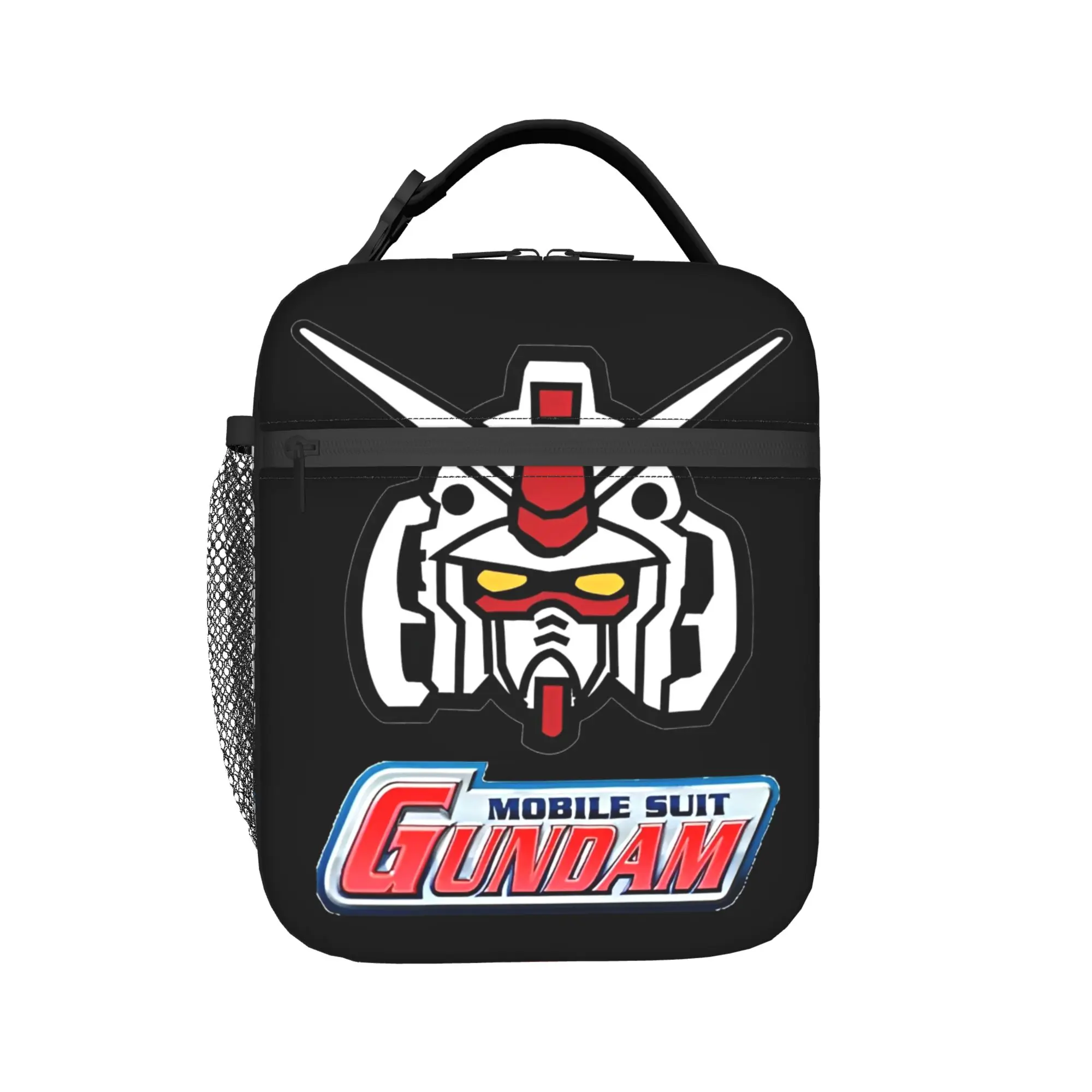 Isolierte Lunch-Tasche MOBILE SUIT GUNDAMs Manga Anime Merch Lunch Food Box Harajuku Thermo-Kühlbox für die Schule