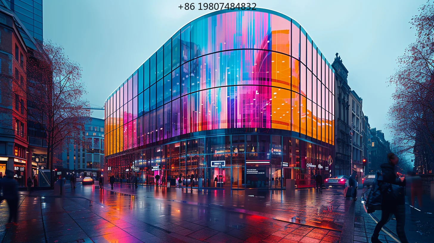 360-Degree Roll up Flexible Transparent LED Film Screen, Aliexpress Popular Ultra Thin Video Wall for Indoor Outdoor