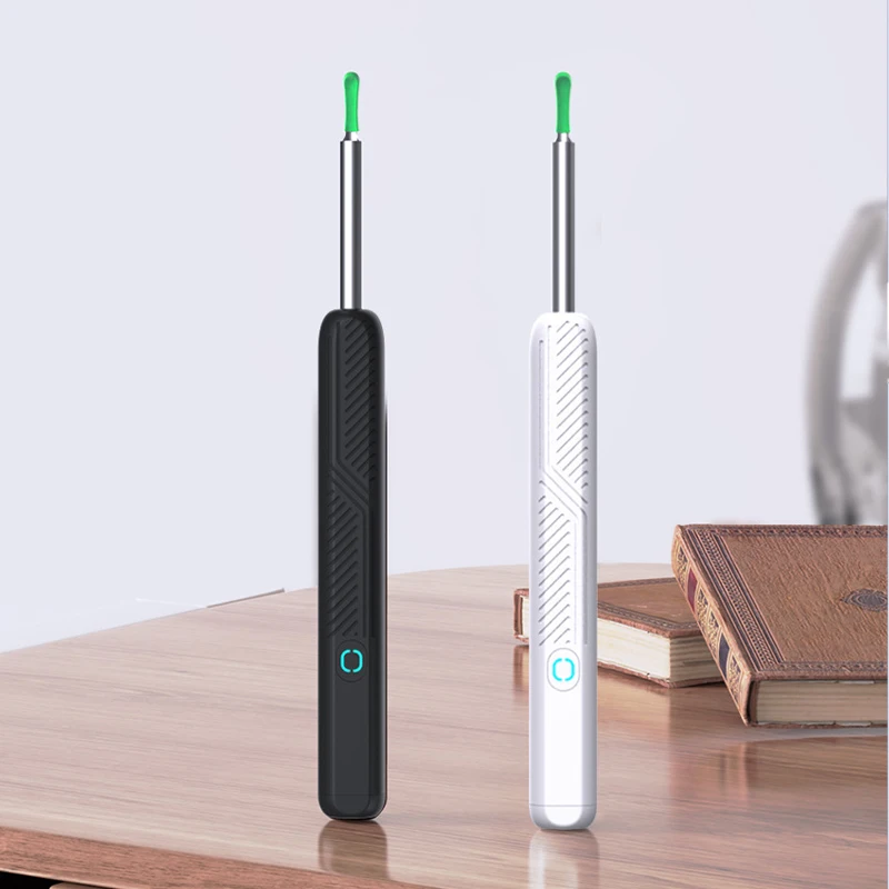 منظف الأذن البصري الذكي مع عصي الأذن للكاميرا USB C شحن أداة إزالة شمع الأذن اتصال WIFI 6 أضواء LED Earpick #5