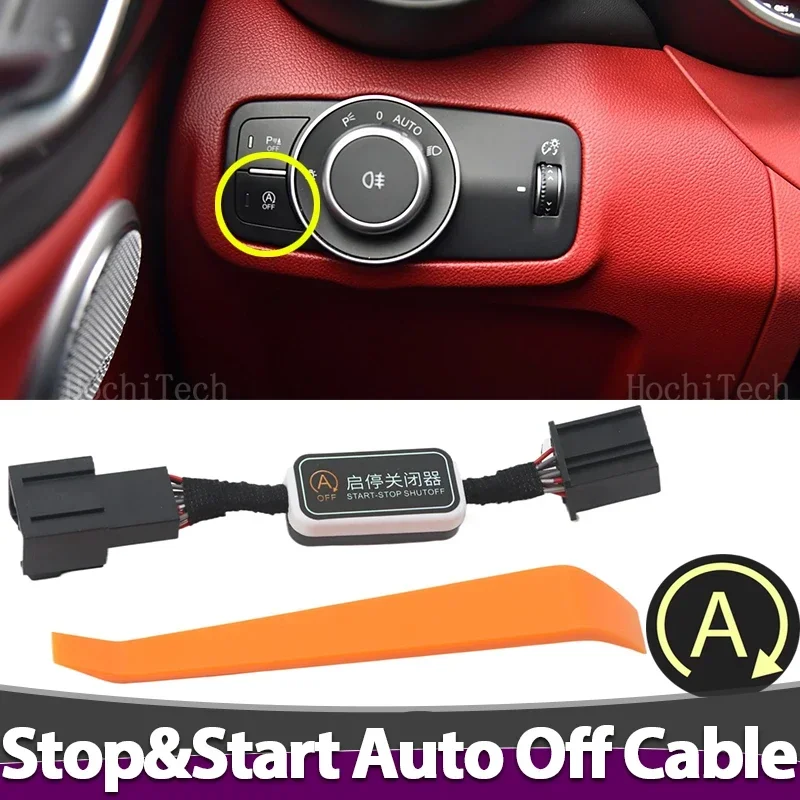 Para Alfa Romeo Giulia 2017-24 sistema de arranque y parada automática del motor dispositivo botón Control Sensor enchufe parada cancelar Cable de modo de memoria