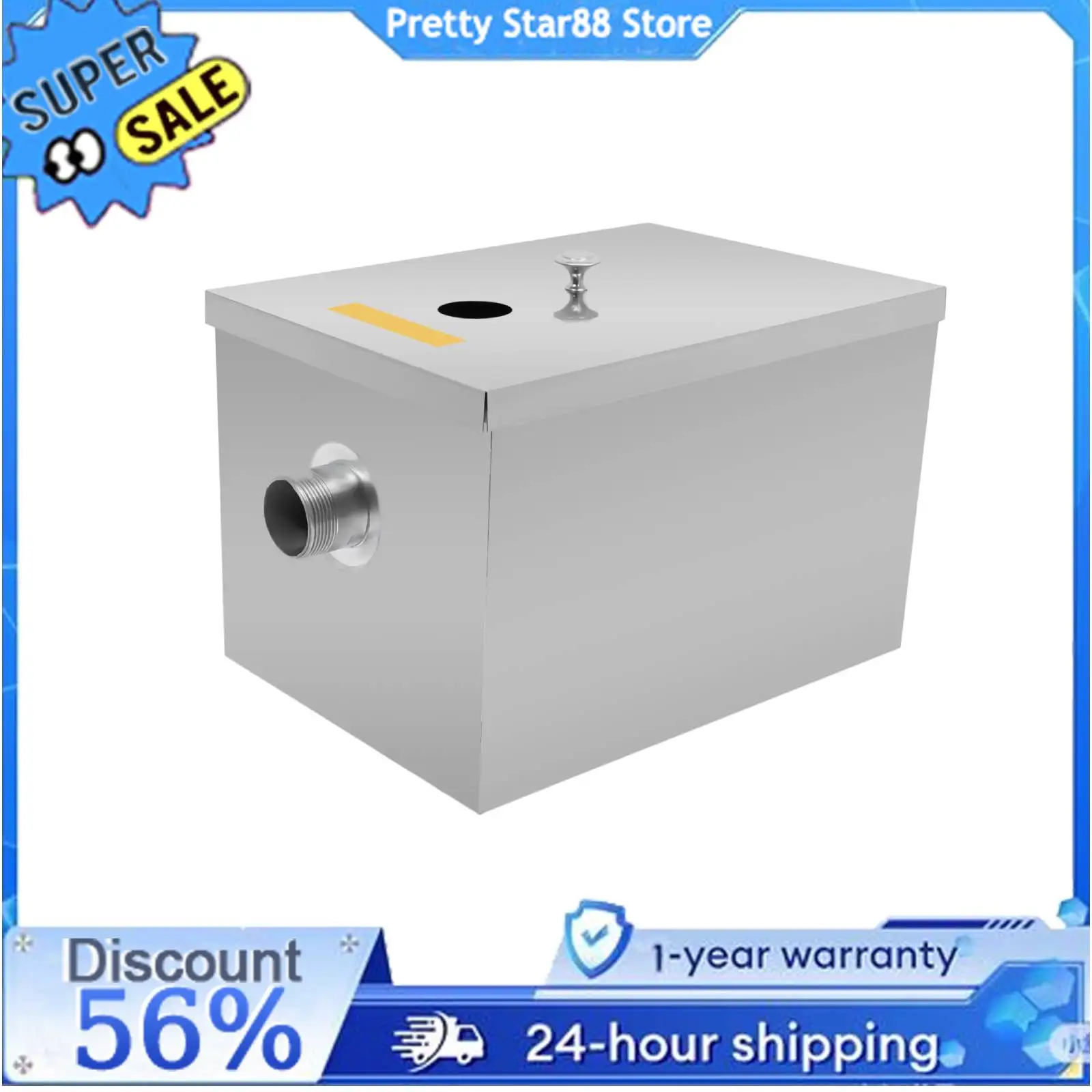 

Grease Trap Stainless Steel Interceptor Oil Water Separator Commercial Kitchen Accessories Grease Trap Interceptor