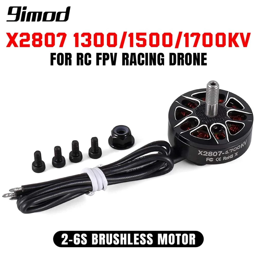 

9imod 2807 1300KV 1500KV 1700KV 2812 900KV 1115KV FPV Motor for 6-7 Inch Propeller FPV Long Range Drones