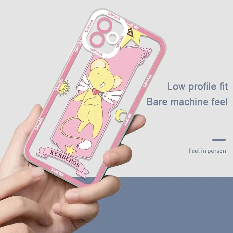 Anime Sakura Phone Case For Samsung Galaxy S24 S23 S22 Ultra S21 S20 FE Note 20 10 Plus A15 A25 A35 A55 Clear Soft Silicone Etui