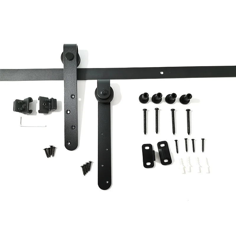 Barn Door Sliding Kit Hardware Kits For Cabinet Doors Rail Set Smooth Silent Easy Installation Wardrobes Door Track Kit