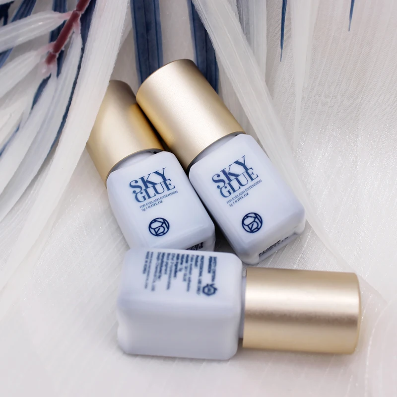 1 Bottle Original Sky RA-01 0.5s Fast Drying Eyelash Extension Glue 5ml Korea SKY S+ Glue Professional SKY Gold Cap Lash Glue