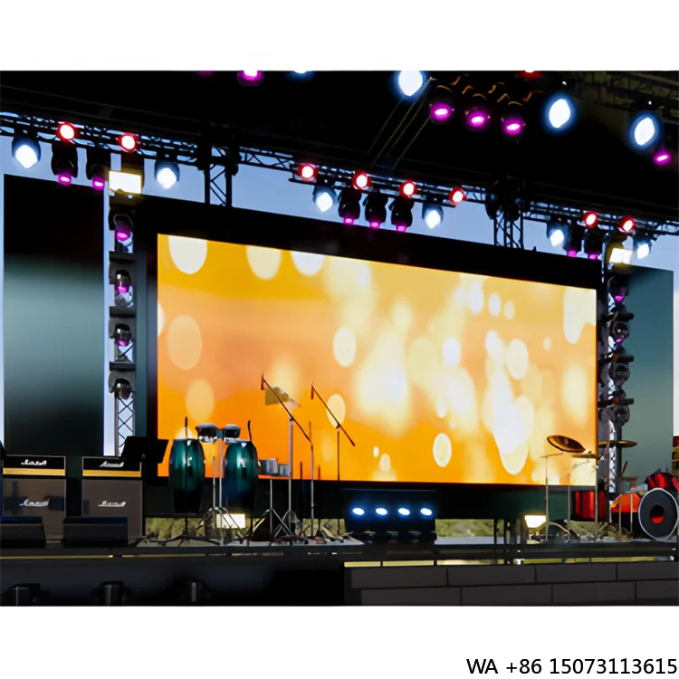 ป้ายไฟ LED สีเต็มรูปแบบสำหรับภายนอกอาคาร P2.604 - ความสว่างสูงสำหรับการเช่าเวทีงานอีเว้นท์