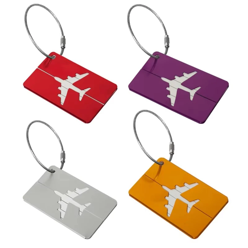 

Fashion Metal Travel Luggage Tags Baggage Name Tags Suitcase Address Label Holder Aluminium Alloy Luggage Tag Travel Accessories