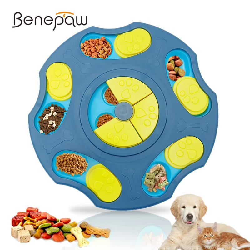 Benepaw Dog Puzzle Toys Interactive Slow Feeder Toys Puppy Game Pet IQ Training Mental Enrichment Toys Small Medium Large Dogs