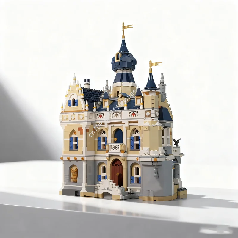 

3506 шт. MOC, средневековая альтернативная модель Townhall, строительные рождественские подарочные блоки, строительные кирпичные игрушки «сделай сам», детский день рождения