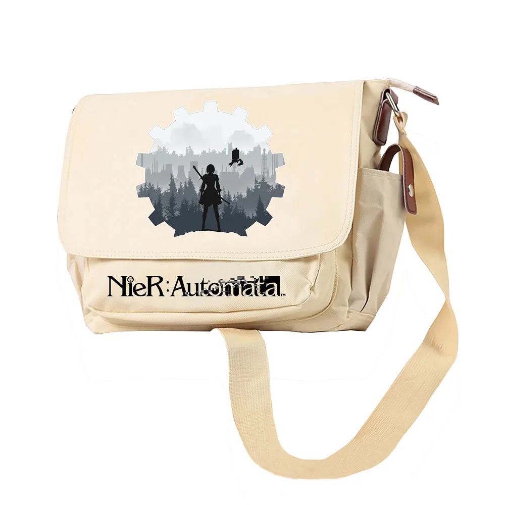 

Game NieR:Automata School Bags YoRHa No.2 Cartoon Bookbag Oxford Crossbody Bags Travel Messenger Bag Girls Shoulder Daypack