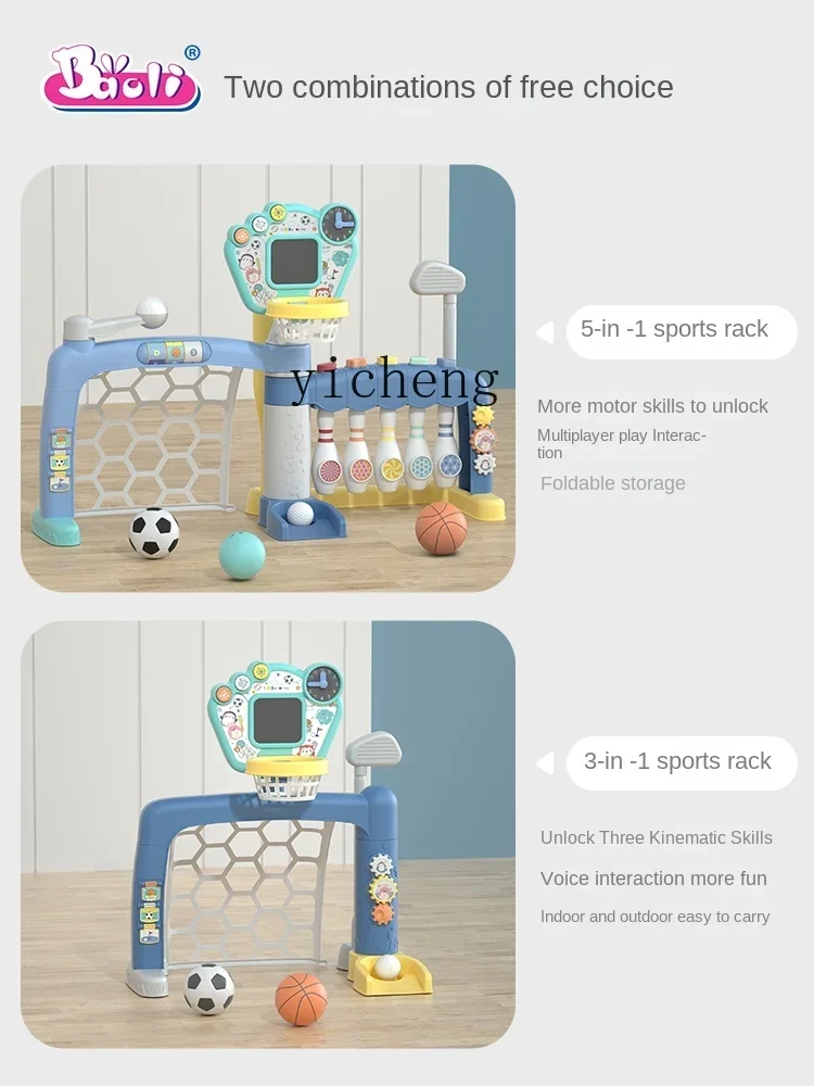 Tqh cesta de basquete infantil, quadro de tiro interno, boliche, golfe, bola de bebê, brinquedo doméstico, menino