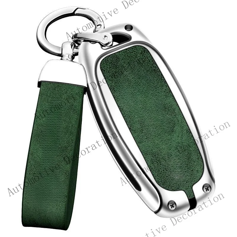 Z+ Zinc Alloy TPU Leather Car Key Fob Case Cover For Infiniti Q50 For Nissan Altima view 3