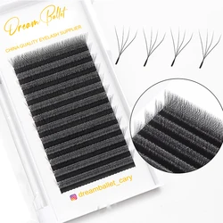 Straight tip 0.07mm 4D Clover Lashes Crisscross Eyelash Extensions False Eyelashes 8-15mm Weave Lash Extension