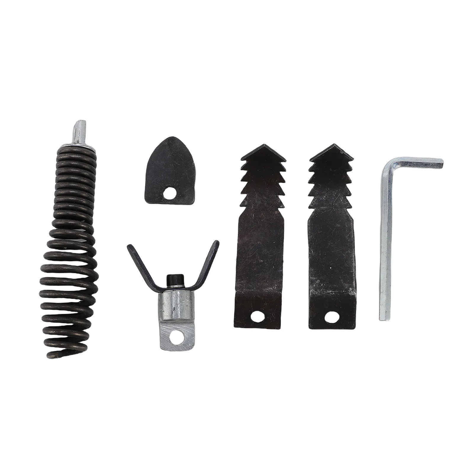 قاطع تنظيف الصرف ومجموعة اوجير، مرفق مثقاب منظف الصرف الصلب المرتدي من الفولاذ المقاوم للصدأ مقاوم للتآكل لتنظيف الأنابيب